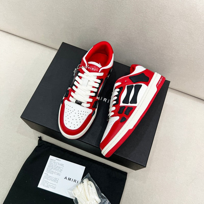 Amiri Skel Low Top Sneaker – Red/White/Black