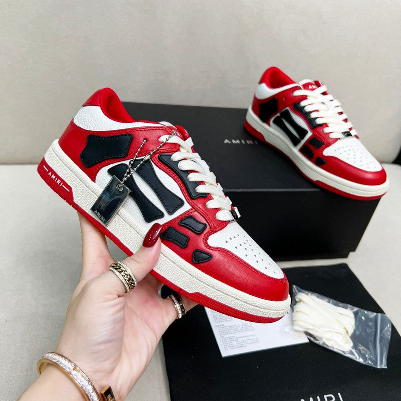 Amiri Skel Low Top Sneaker – Red/White/Black