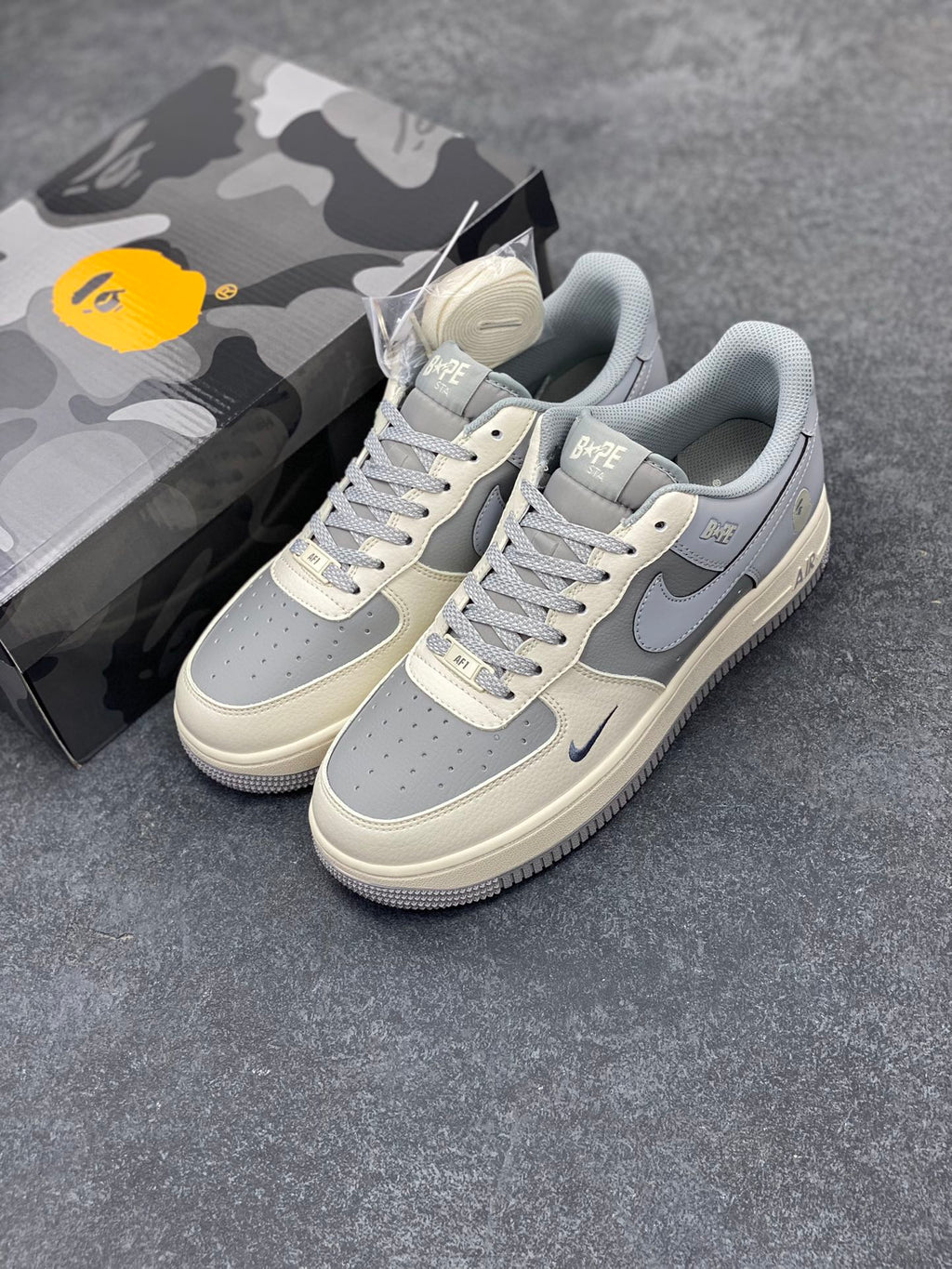 BAPE x Amiri Skel Low | White / Black | EU 35–45