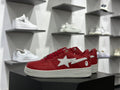 BAPE Bapesta Low — Red / White