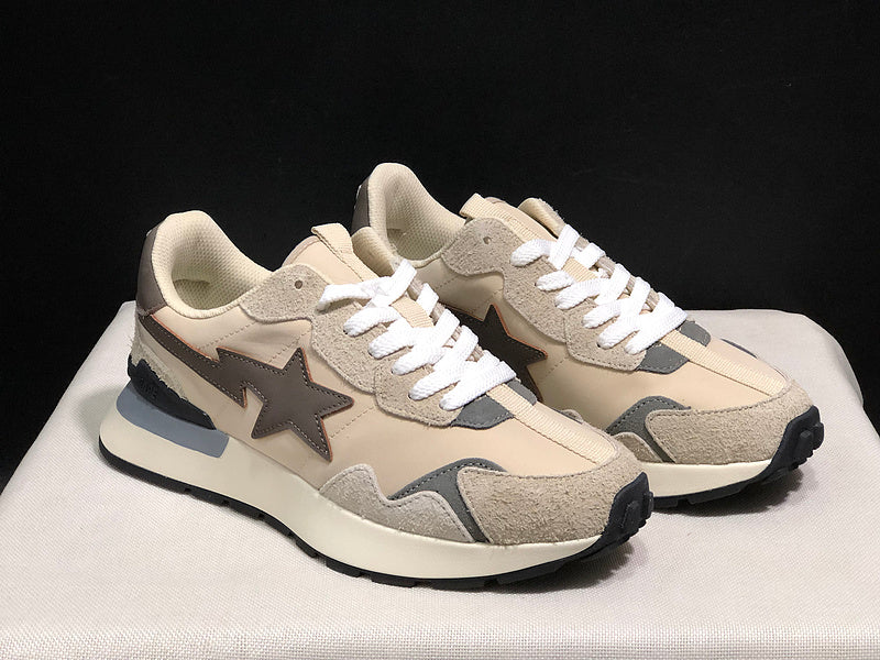 BAPE Road STA Runner — Cream / Grey / Taupe