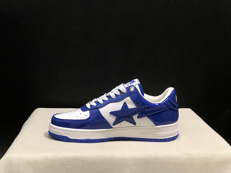BAPE Bapesta Low — Royal Blue / White