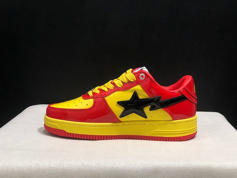 BAPE x Marvel Bapesta Low — Yellow / Red / Black (Iron Man)