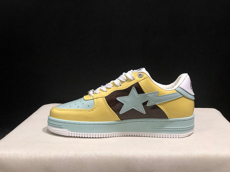 BAPE Bapesta Low — Yellow / Mint / Brown