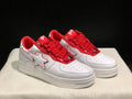 BAPE Bapesta Low — White / Red