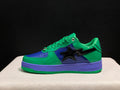 BAPE x Marvel Bapesta Low — Hulk (Green / Purple / Blue)