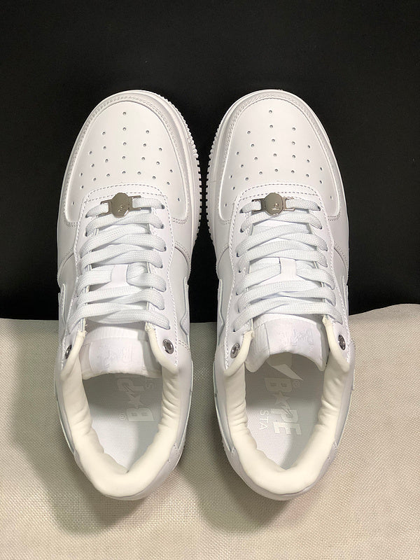 BAPE Bapesta Low —White
