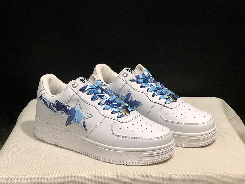 BAPE STA Low | White / Blue Camo | EU 35–45