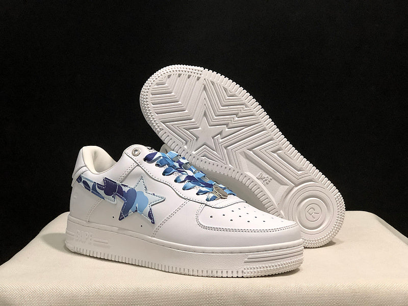 BAPE STA Low | White / Blue Camo | EU 35–45
