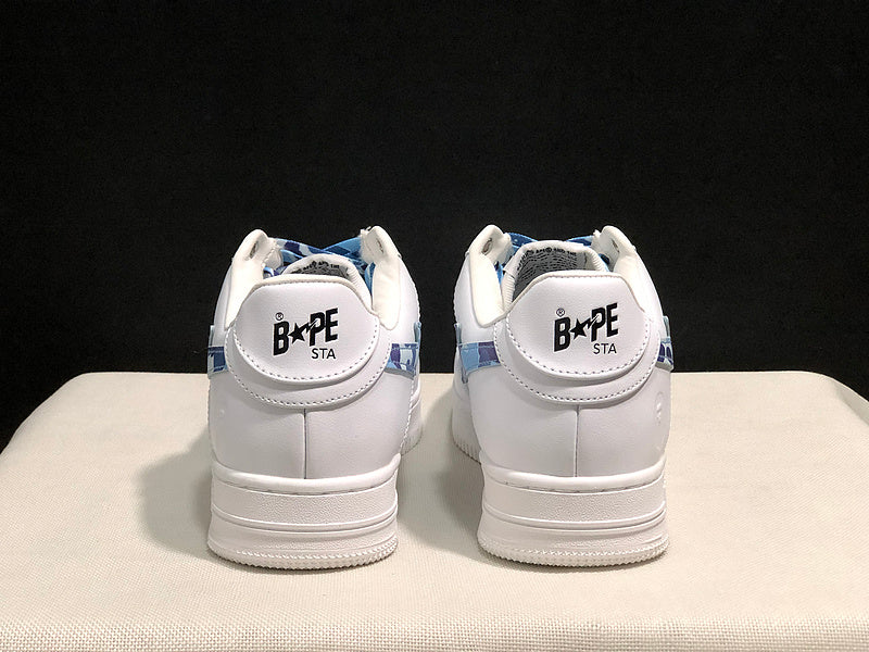 BAPE STA Low | White / Blue Camo | EU 35–45