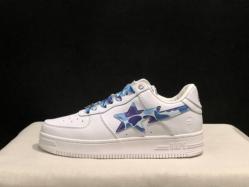 BAPE STA Low | White / Blue Camo | EU 35–45